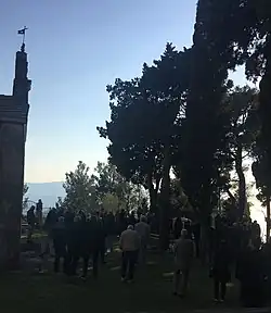 The old cemetery and church are still used. Funeral of Ines Visković.