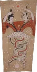 Fuxi and Nüwa, 1967 Astana Cemetery