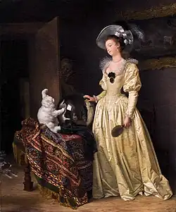 Le chat angora, oil on canvas, 1780, 65 x 53.5&nbsp;cm
