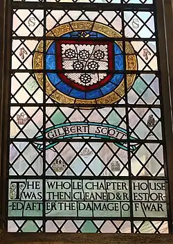 Commemorative Window in the Chapter House of Westminster Abbey, London