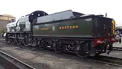 The completed 2999 from a tender side view.