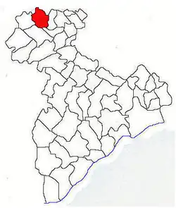 Location in Giurgiu County