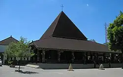 Ganjuran Church of Bantul, Yogyakarta, was built in vernacular Javanese joglo style.