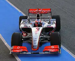Gary Paffett testing a modified MP4-23K at the Autódromo Internacional do Algarve in preparation for the revised aerodynamic rules of 2009.
