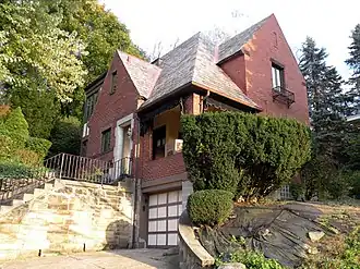 The George Leber House, built in 1938, located at 132 East Crafton Avenue
