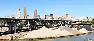 Photograph of completed bridge