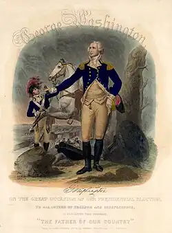 George Washington - On the Great Occasion of our Presidential Election, engraved by Illman & Sons, 1858