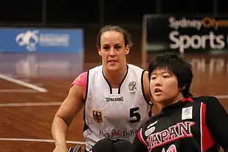 Johanna Welin in the game against Japan