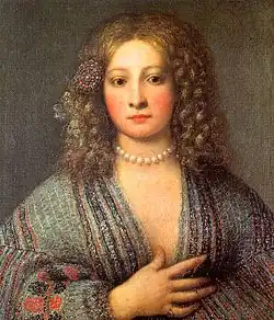 Girolamo Forabosco, Portrait of a Courtesan, Galleria degli Uffizi, Florence