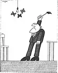 Geschlossene Gesellschaft, Cartoon, Joachim Kupke, 1983