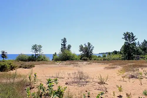 View towards water