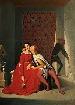 Jean-Auguste-Dominique Ingres: Gianciotto Discovers Paolo and Francesca, oil on canvas, 1819 (Musée Bonnat, Bayonne)
