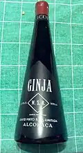 A bottle of Ginja from Alcobaça
