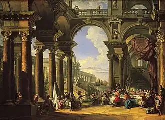 The Wedding at Cana (c. 1725), oil on canvas, 99.2 × 137.2 cm., Speed Art Museum