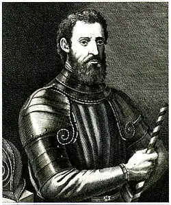 Giovanni da Verrazzano, the first European to explore the Atlantic coast of North America between Florida and New Brunswick in 1524