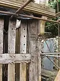 Glas Hirfryn, Llansilin. Exterior bracket to jetty.