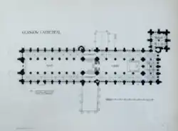 1898 plan of Glasgow Cathedral