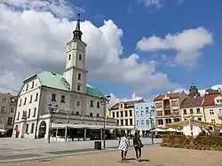 Market Square and City Hall in Gliwice, the third largest city in the urban area
