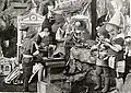 Gnomes at work in the forge at Toyland