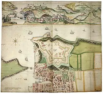 De Gomme's original designs for the Royal Citadel