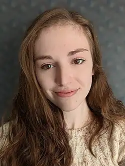 White smiling