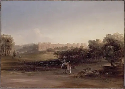 Government House Stables, 1842, Conrad Martens