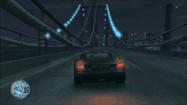 Player character drives a car while intoxicated. The gameplay vision is shaky and blurred.