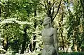 A sculpture at the Great Cemetery of Riga