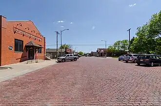Downtown looking south on McKenna Avenue, May 2017