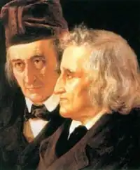 Jakob and Wilhelm Grimm, best-known collectors of German and European folk tales