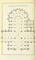 Floor plan of St Martin's Church