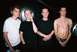 ba. in 2020. From left to right: Dominykas Babikas, Nikita Voitovas, Benas Aleksandravičius, and Simonas Motiejūnas.