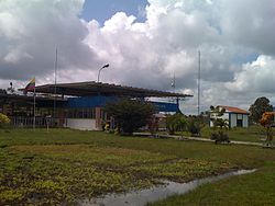 Airport terminal. Airport in the town of Guapi, Cauca, Guapi, Colombia.
