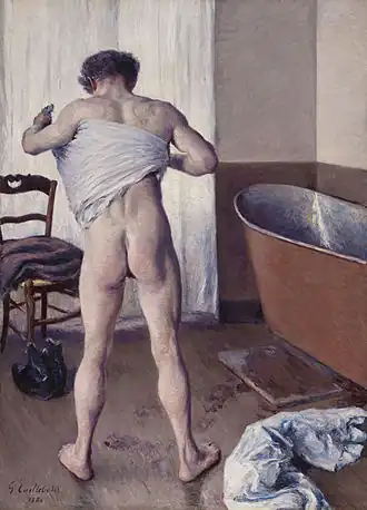 Homme au bain (1869) by Caillebotte