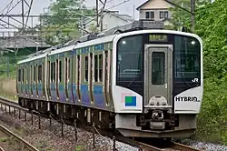 Rapid Trains on the Senseki-Tōhoku Line using the general type (HB-E210 series)