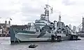 HMS&nbsp;Belfast repainted in Admiralty camouflage