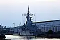 HMS&nbsp;Plymouth laid up at Vittoria Wharf.
