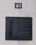 Plaque commemorating Marija and Kazimir Kruljac