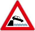 A29 Unprotected quayside bank ahead