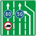 C90 End of slow vehicles lane
