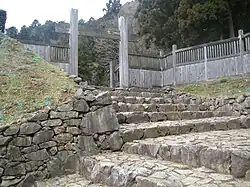 Stone wall and gate of Hachiōji Castle