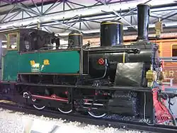 Preserved 1902 Krauss steam locomotive No.&nbsp;10 at the Israel Railway Museum
