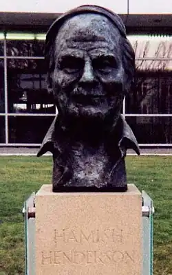 Henderson's bust in South Gyle, Edinburgh