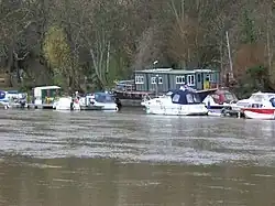 The boathouse on the north bank