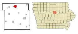 Location of Iowa Falls, Iowa