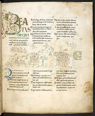 Psalms 1 and 2 in the Harley Psalter