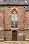 Side entrance of the church.