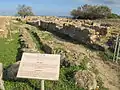 View of the archeological site