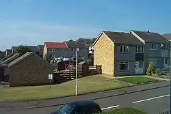 Hawthorn Crescent, Hill of Beath. The 'Hill' of Beath in the background