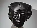 Head of King Senusret III in the Calouste Gulbenkian Museum, being one of the few statue heads with its nose intact